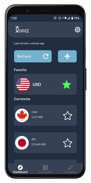 XChange app screenshot